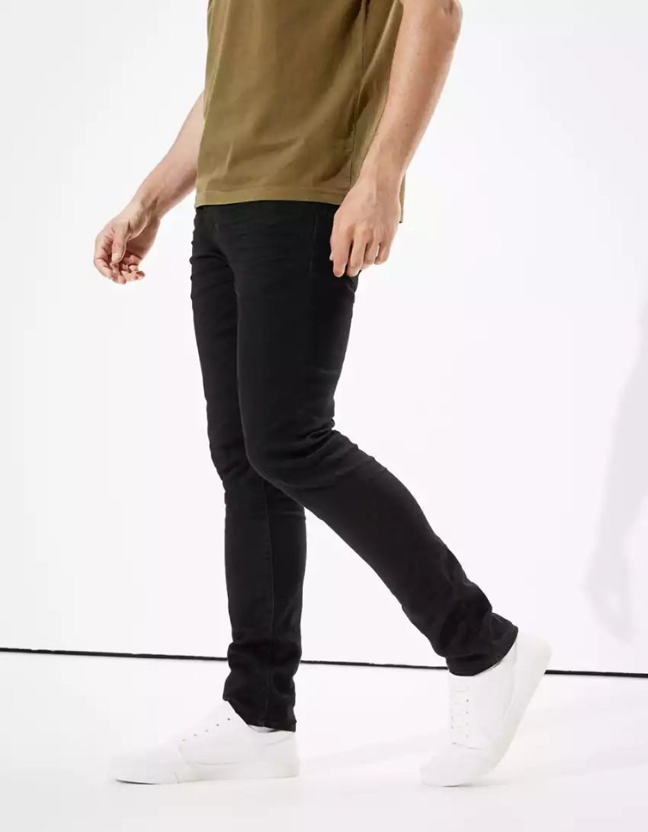 Jean American Eagle AE AirFlexSkinny Noir Homme | YID-81479805
